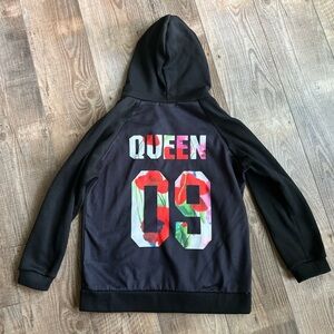 Black and Red Sweatshirt with Bold Design